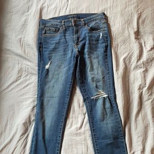 Super Comfy Ripped Dark Wash Jean from Aéropostale